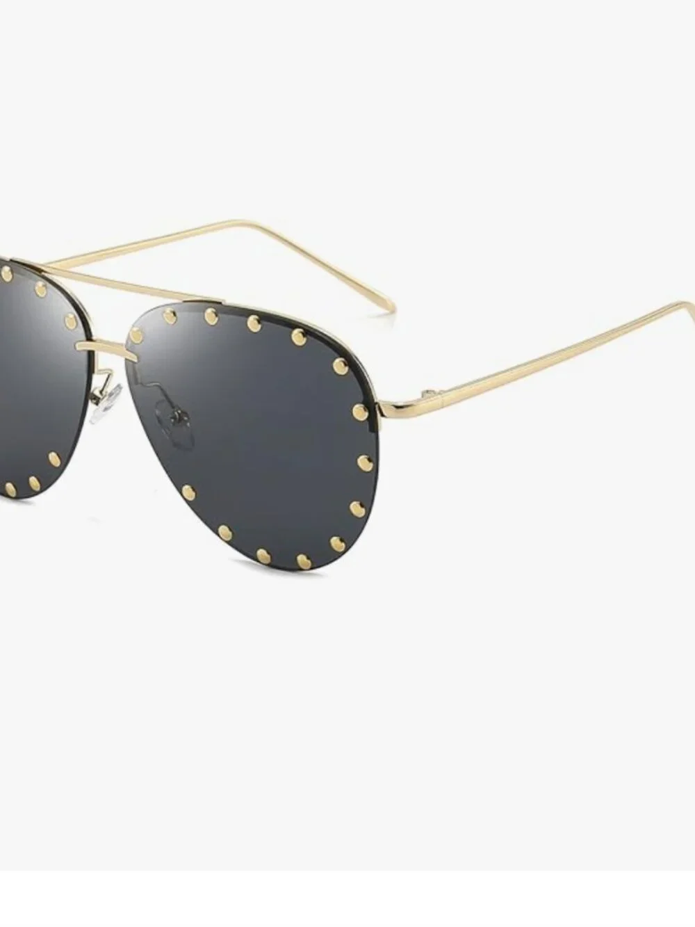 Studded Gold Lines Sunglasses